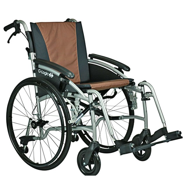 Excel G-Logic Self Propelled Wheelchair - Brown